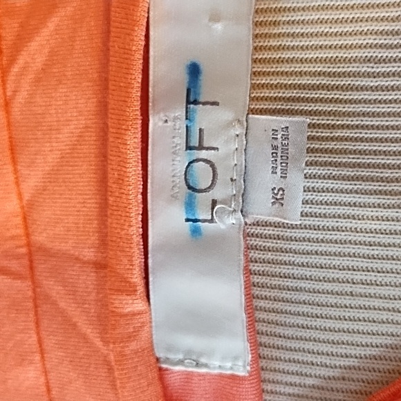 LOFT Vibrant Salmon Dress - Picture 2 of 4